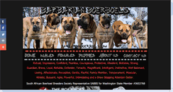 Desktop Screenshot of barbarianboerboels.com