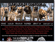 Tablet Screenshot of barbarianboerboels.com